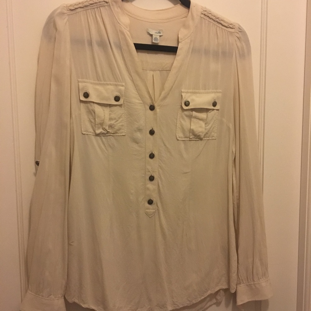 Odille Cream Blouse Size 6